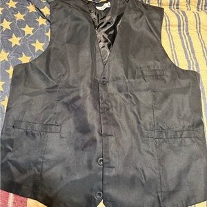 Black Button-Up Vest